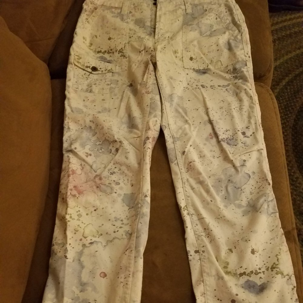 Anthropologie Cargo Painter Type Pants
